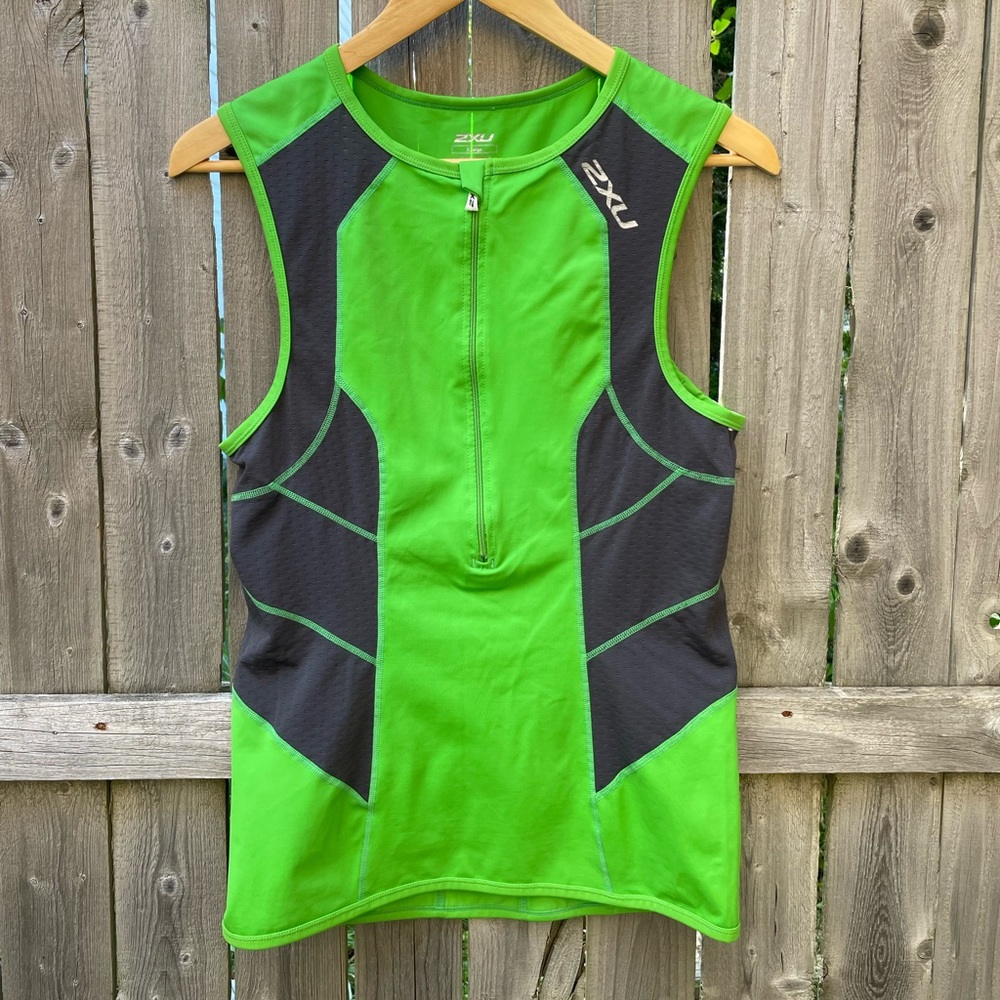 2XU Half-Zip Sports Tank Top, Size XL
